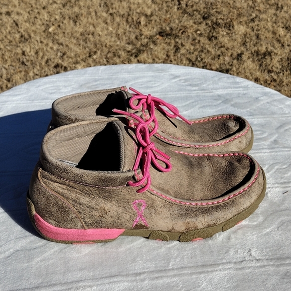 Twisted X Womens Pink Breast Cancer 